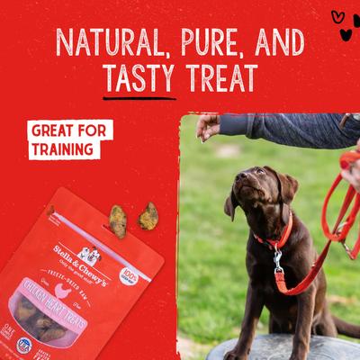 Bundle: Stella & Chewy's Chicken Breast + Chicken Hearts Freeze-Dried Dog Treats