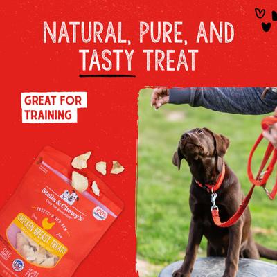 Bundle: Stella & Chewy's Chicken Breast + Chicken Hearts Freeze-Dried Dog Treats