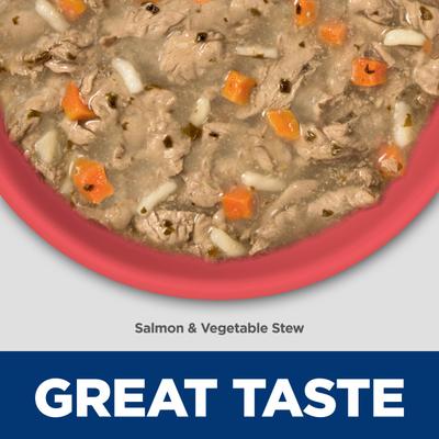 Kitten Sensitive Stomach & Sensitive Skin Salmon & Vegetable Stew Wet Cat Food, 2.8-oz can, 24 count