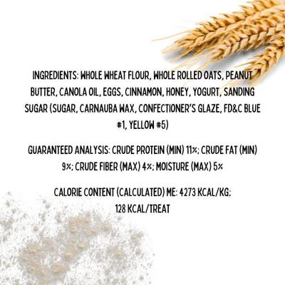 Hanukkah Peanut Butter & Honey Assorted Crunchy Dog Treats, 18 count