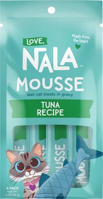 Mousse Tuna Recipe Grain-Free Lickable Cat Treats, 0.5-oz tube, case of 4