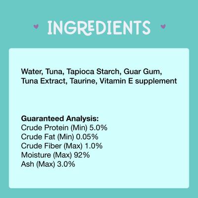 Mousse Tuna Recipe Grain-Free Lickable Cat Treats, 0.5-oz tube, case of 4