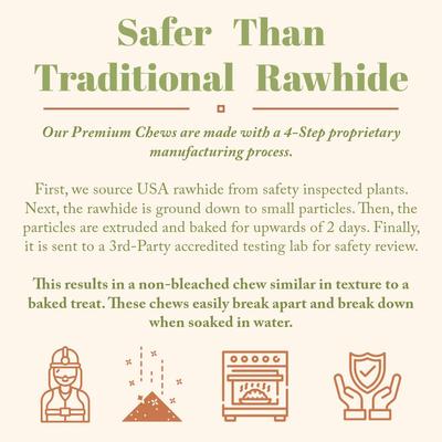 ¡Premios Chew! Premium Crunchy Venison Recipe sin cereales para perros, bolsa de 125 g