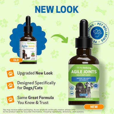 Agile Joints Liquid Joint Supplement for Dogs, 2-oz bottle