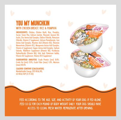 Best Fido Friend Fun Size Meals You My Munchkin Wet Dog Food, 2.75-oz cup, case of 12