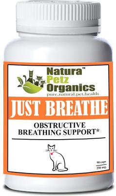 JUST BREATHE* Suplemento para gatos con apoyo respiratorio obstructivo*, 90 unidades