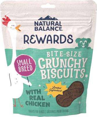 Rewards Small Breed Chicken Flavored Crunchy Biscuit Dog Treats 8-oz bag, bundle of 2