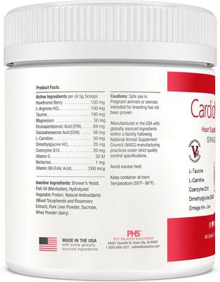 Heart Support Granules Supplement for Dogs, 90 Doses