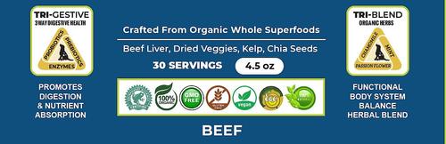 Holistic Super Food Broth Anxiety Support Beef Flavor Concentrate Powder Dog & Cat Supplement, 4.5-oz bag