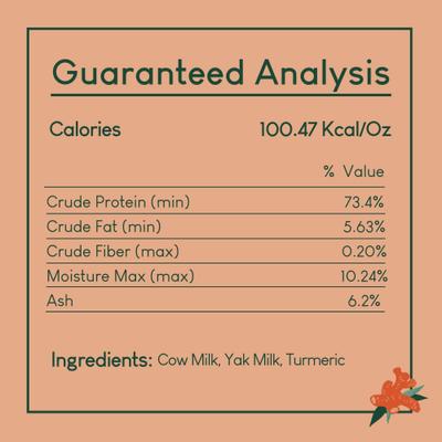 Turmeric Yak Chew Dog Treats, 4 count, Small