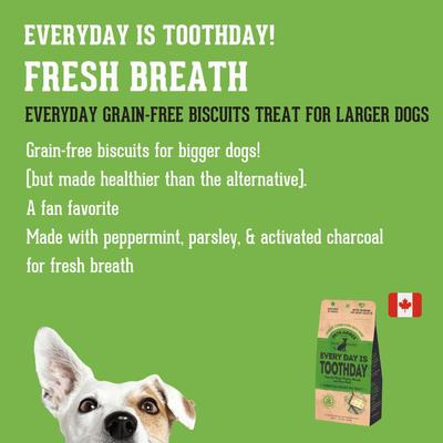 Everyday is Tooth Day Pets Agree Grain-Free Breath Freshening Dog Treats, 16-oz bag