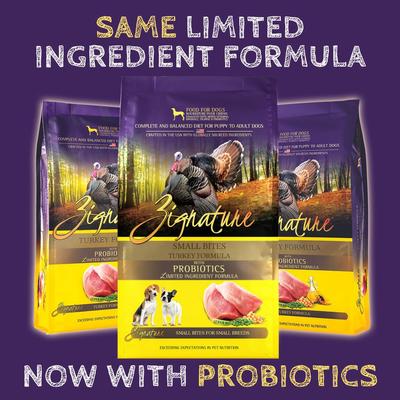 Turkey Formula Small Bites Dry Dog Food, 4-lb bag