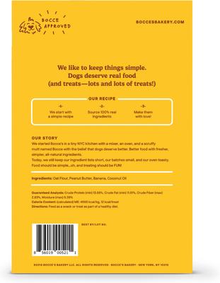 Oven Baked Wheat-Free Pb + Banana Recipe Dog Treats, 14-oz box