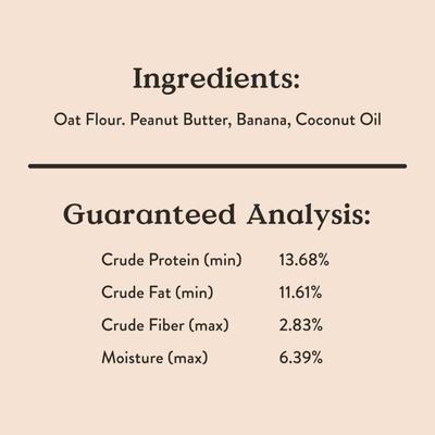 Oven Baked Wheat-Free Pb + Banana Recipe Dog Treats, 14-oz box