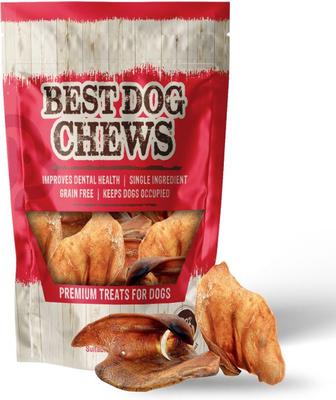 Golosinas para perros con forma de orejas de cerdo, 6 unidades