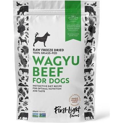 Alimento para perros liofilizado crudo de carne Wagyu 100 % alimentada con pasto, bolsa de 24 oz