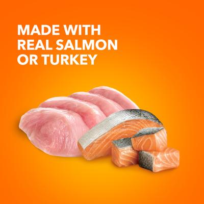 Perfect Portions Indoor Salmon & Turkey Recipe Variety Pack Grain-Free Pate Wet Cat Food, 2.6-oz tray, case of 12 twin-packs