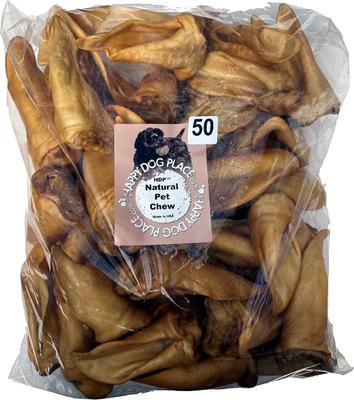 Smoked Lamb Ears Dog Chews, 50 count