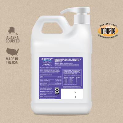 Suplemento para perros Omega Health Omega-3, botella de 64 onzas líquidas