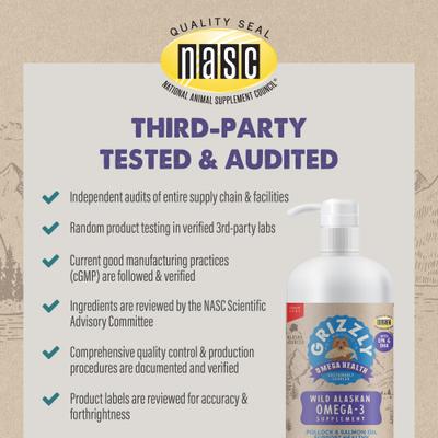 Omega Health Omega-3's Dog Supplement, 64-fl oz bottle