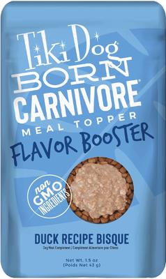Born Carnivore Flavor Booster Bisque Variety Pack Non-GMO Wet Dog Food Topper, 1.5-oz pouch, case of 12