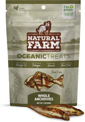 Whole Anchovies Natural Dog Treats, 3-oz bag