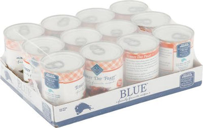 Comida enlatada para perros Turkey Day Feast, recetas sin cereales favoritas de la familia, 12 onzas, caja de 12