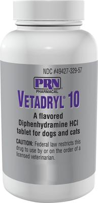 (Diphenhydramine HCl) Tablets for Dogs & Cats, 30-mg, 180 tablets