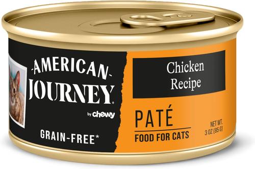 Pate Chicken Recipe Grain-Free Canned Cat Food, 3-oz can, case of 24