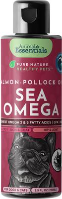 Sea-Omega Salmon & Pollock Fish Oil Dog & Cat Supplement, 8.5-fl oz bottle