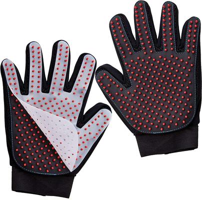 Silicone Dog Grooming Glove, Black