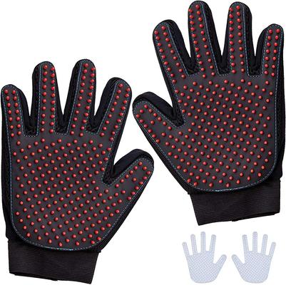 Silicone Dog Grooming Glove, Black