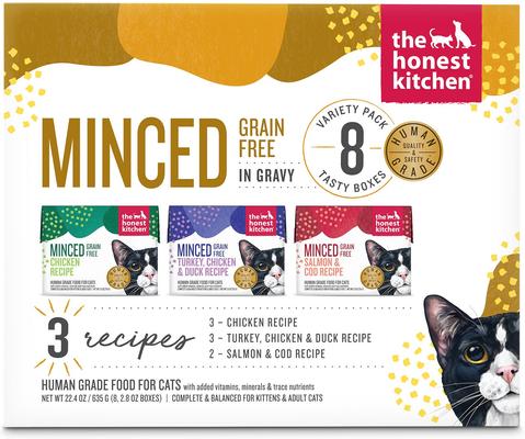 Grain-Free Minced Chicken in Bone Broth Gravy Wet Cat Food, 2.8-oz, case of 12