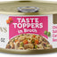 Taste Toppers - Alimento húmedo natural para perros con pechuga de pollo, salmón y verduras en caldo, bolsa de 5.5 oz, caja de 12