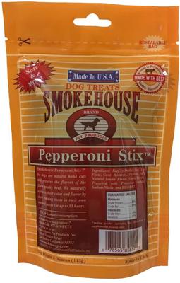 USA 4" Pepperoni Stix Dog Treats, 4-oz bag