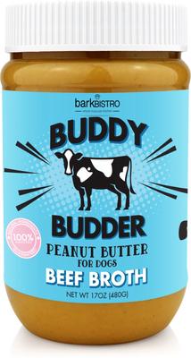 Beef Broth Buddy Budder Dog Treat, 17-oz jar