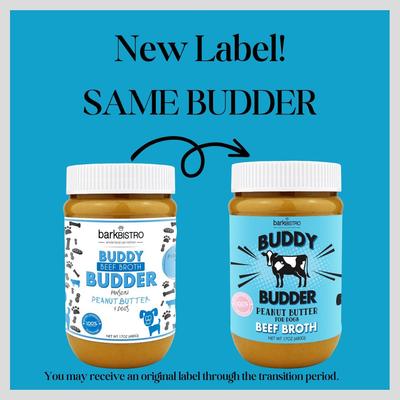 Beef Broth Buddy Budder Dog Treat, 17-oz jar
