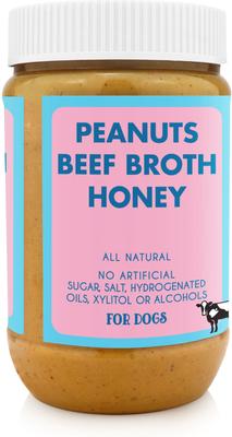 Beef Broth Buddy Budder Dog Treat, 17-oz jar