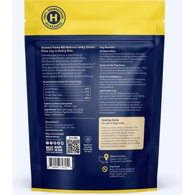 Snacks de cecina para perros con sabor a carne, sin cereales, en bolsa de 7.8 oz