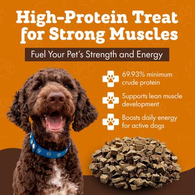 Single Ingredient Lamb Liver Freeze-Dried Dog & Cat Treats, 4-oz bag