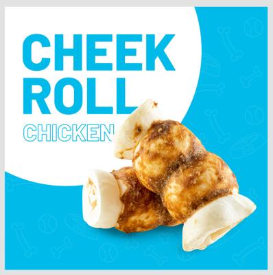 5-6-in Cheek Roll Chicken Wrapped Dog Natural Chew Treat, 10 count