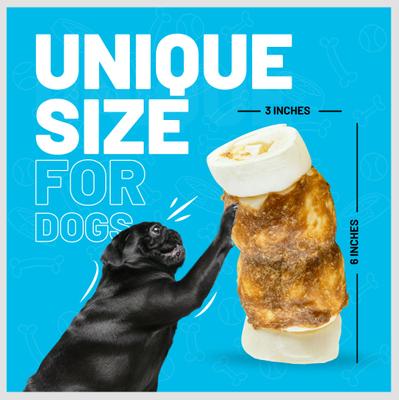 5-6-in Cheek Roll Chicken Wrapped Dog Natural Chew Treat, 10 count