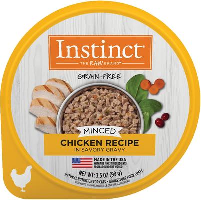 Minced Real Tuna Recipe in Savory Gravy Grain-Free Minced Wet Cat Food, 3.5-oz cup, case of 12