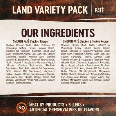 CORE Tiny Tasters - Alimento para gatos sin cereales, paquete variado de paté de pollo y pavo, 1.75 oz (paquete de 12)