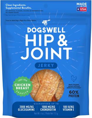 Hip & Joint Jerky Duck Recipe Grain-Free Dog Treats, 10-oz bag