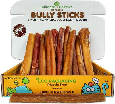 Golosinas para perros Bully Sticks, 12 unidades
