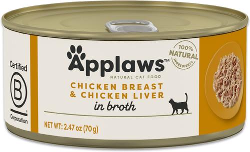 Chicken Breast & Liver in Broth Wet Cat Food, 2.47-oz can, case of 24