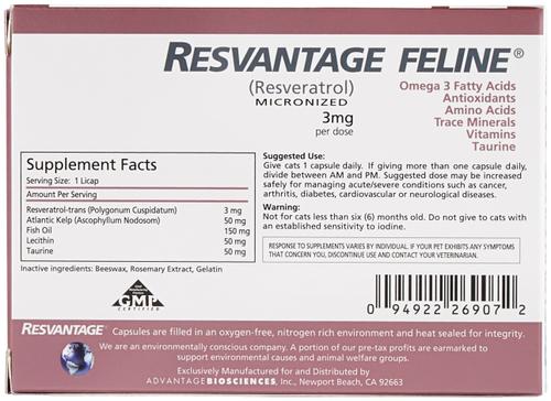 Feline Longevity Cat Supplement, 30 count