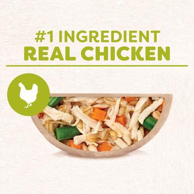 Bundle: Cesar Wholesome Bowls Chicken, Carrots, Barley & Green Beans Recipe Wet Food + Simply Crafted Chicken Wet Dog Food Topper