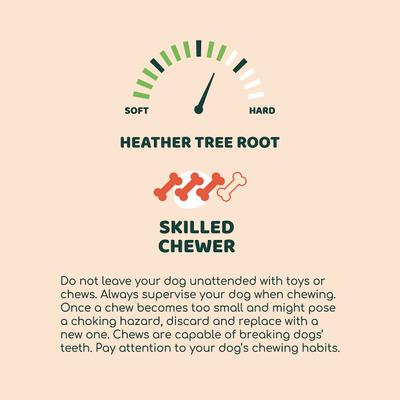 Premium Heather Tree Wood Dog Chew, X-Large